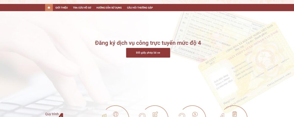 Hướng dẫn Đổi Giấy Phép Lái Xe Online