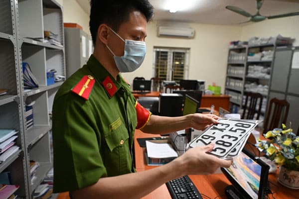 đổi biển số xe đăng ký xe sau sáp nhập tỉnh