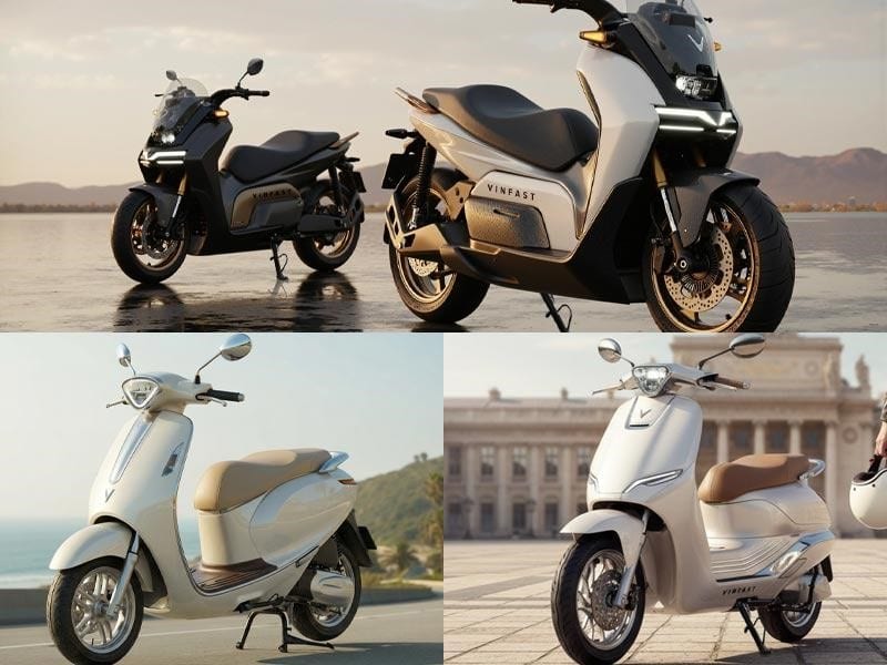 Bộ 3 xe máy điện Vinfast Rasad, Sadie và Saxil