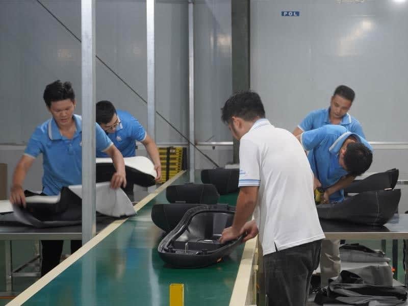 Gia công yên nguyên chiếc tại công ty Phụ Tùng Xe Máy Phú Quang